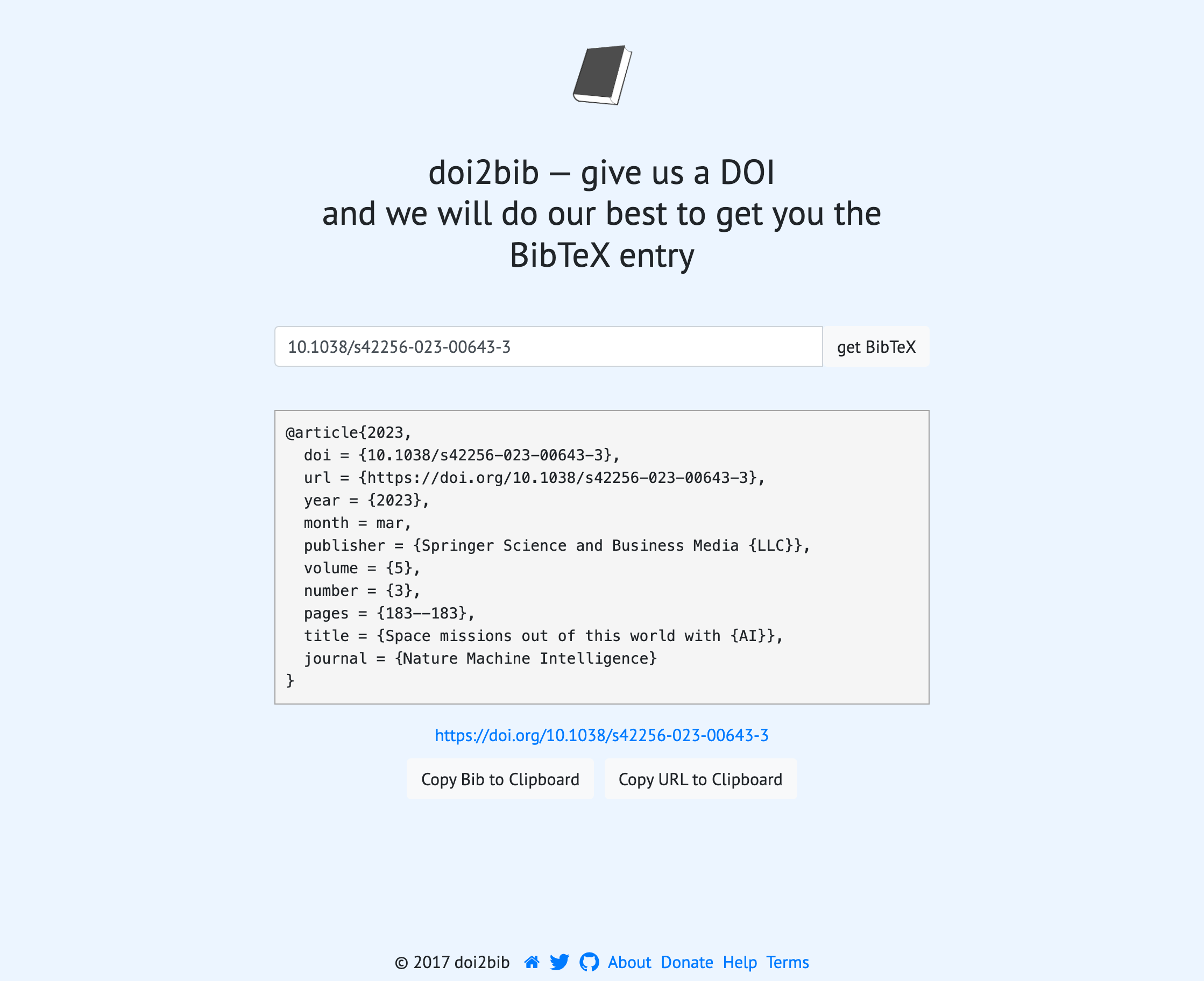 doi2bib