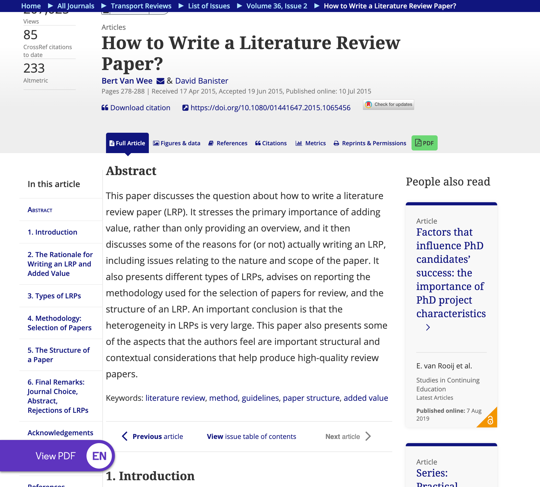 Endnote Click