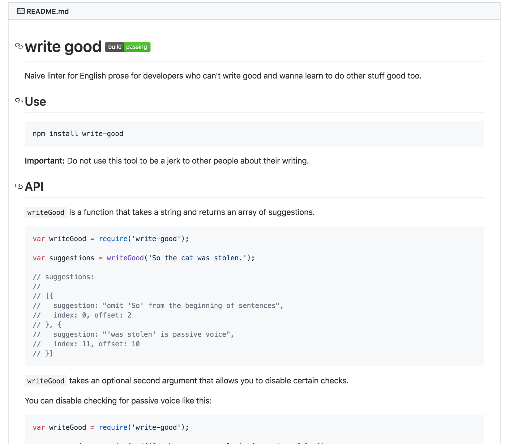 Write Good